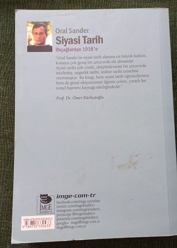 Siyasi Tarih İlkçağlardan 1918'e - Oral Sander
