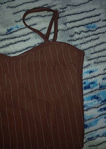 Kahverengi Piliseli Mini Bustiyer - Görsel 2