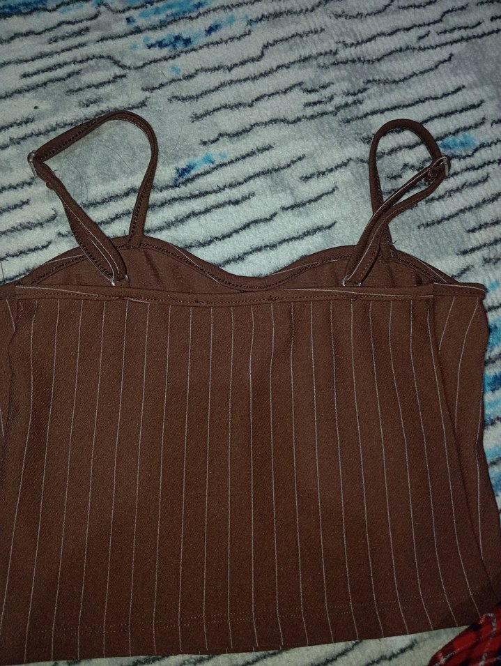 Kahverengi Piliseli Mini Bustiyer - Görsel 3