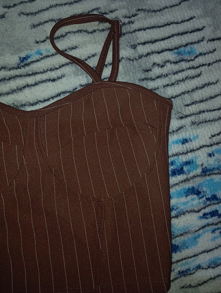 Kahverengi Piliseli Mini Bustiyer - Görsel 2