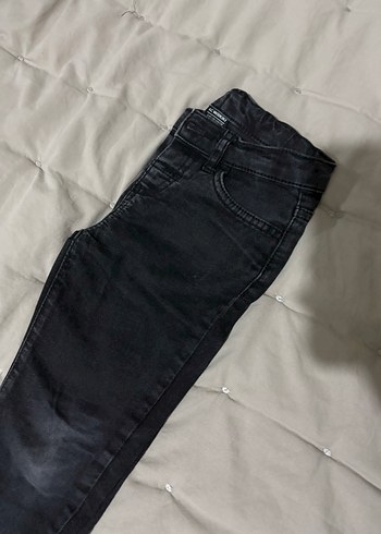 Siyah erkek çocuk Midi Boy Denim Jean ve kot gömlek