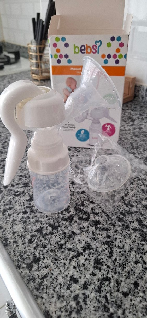 Bebs Manuel Göğüs Pompası Beyaz - Görsel 2