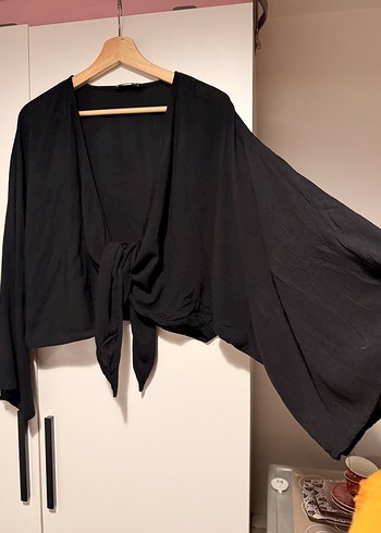 KSiyah V Yaka Bolero - Görsel 3