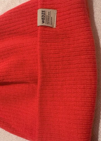 Kadın Kırmızı Örgü Yün Bere - Görsel 2