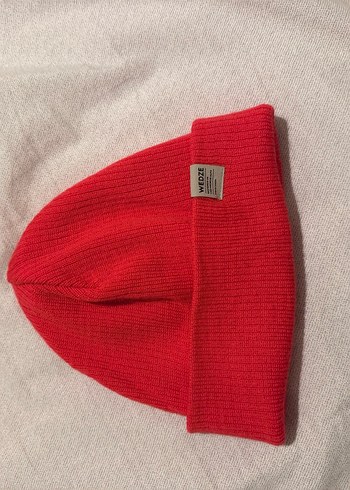 Kadın Kırmızı Örgü Yün Bere - Görsel 3