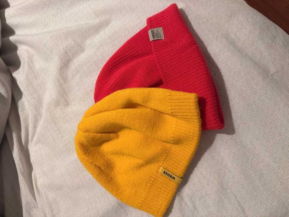 Kadın Kırmızı Örgü Yün Bere - Görsel 5