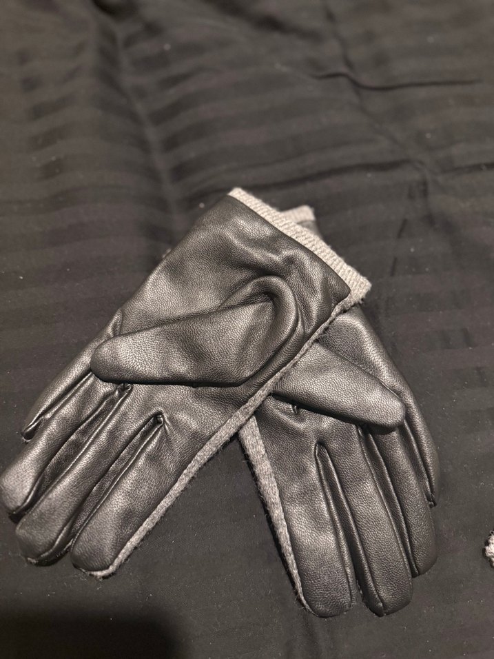 Nakışlı Bohem Gri Kadın Eldiveni - Görsel 3