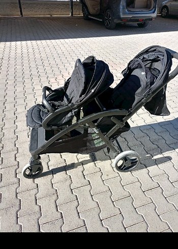 0 - 13 kg Beden siyah Renk Siyah İkiz Bebek Arabası