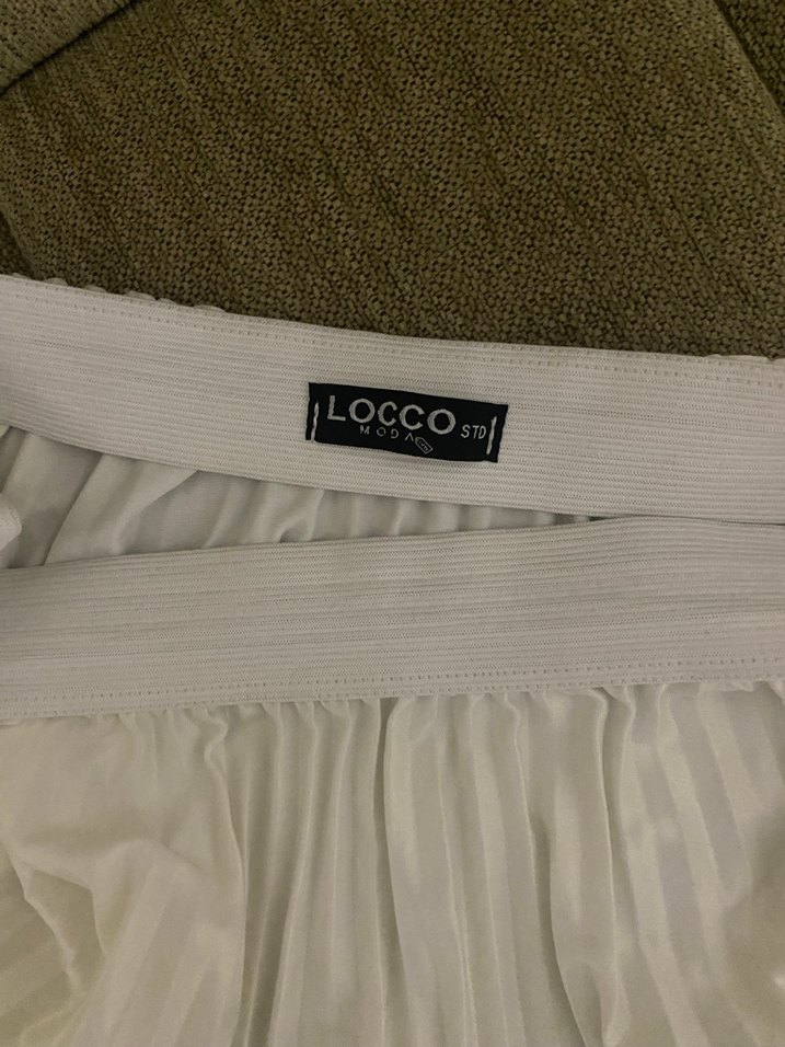 Beyaz Piliseli Etek - Görsel 2