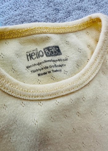 Sarı Pamuklu Kolsuz Bebek Çıtçıtlı Body - Görsel 4