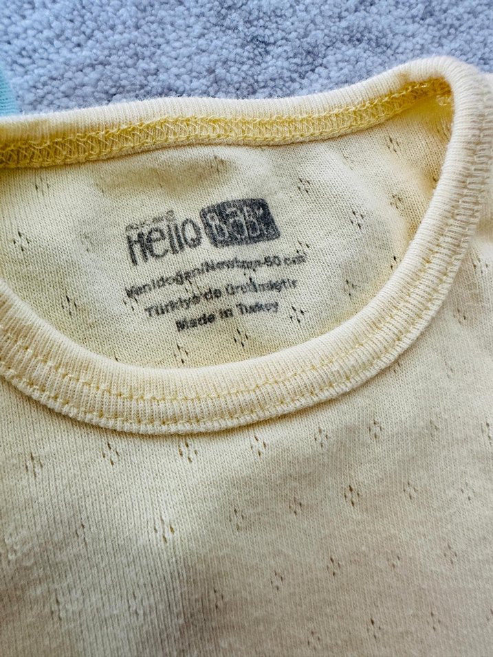 Sarı Pamuklu Kolsuz Bebek Çıtçıtlı Body - Görsel 4