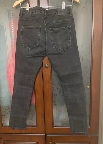 Bershka Gri Erkek Regular Fit Denim Pantolon
