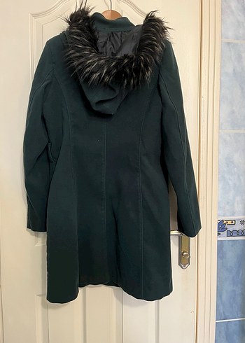 xxl Beden Koyu yeşil uzun kesim Kaban