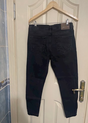 Koton Siyah erkek Slim Fit Midi Kot Pantolon