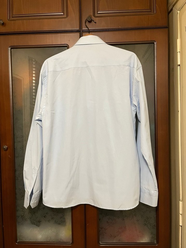 BENTİNİ Erkek gök mavisi  Regular Fit Uzun Kollu Gömlek - Görsel 2