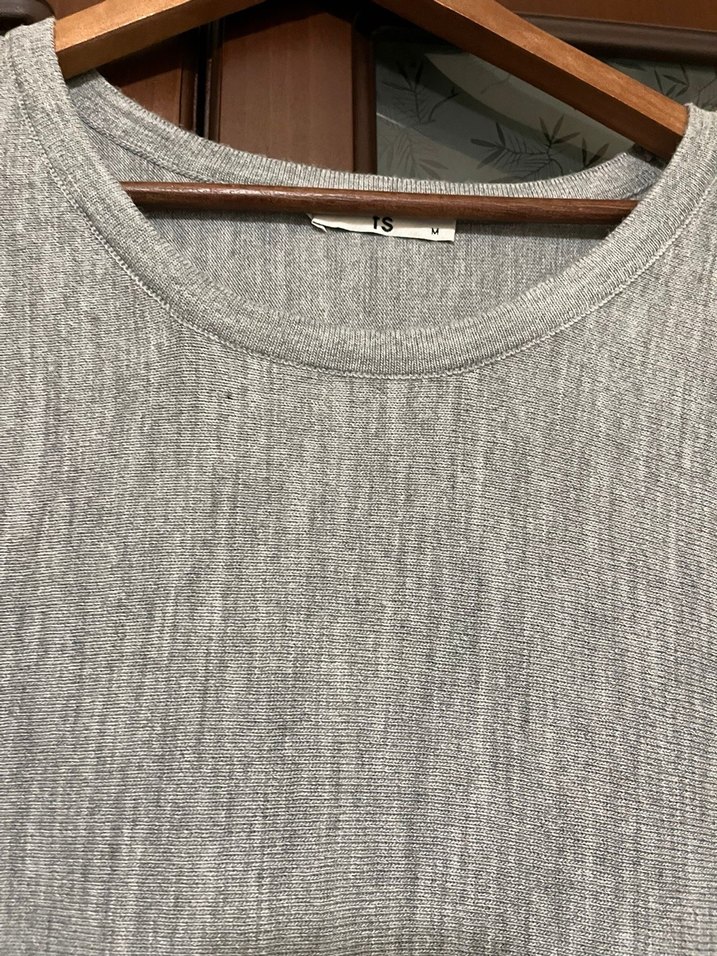 Gri Uzun Kollu Triko kazak Elbise - Görsel 3