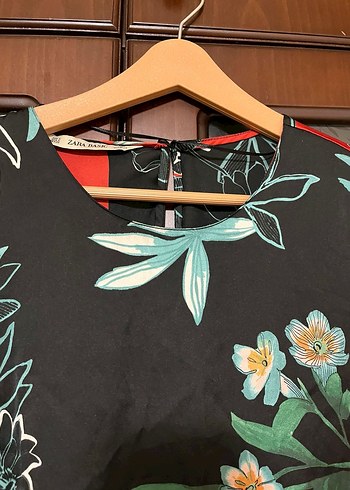 Çiçek Desenli Bohem Kadın bluz - Görsel 3