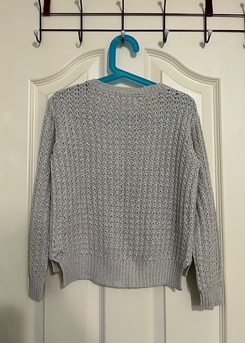 Gri Örgü çocuk Kazak - Görsel 2