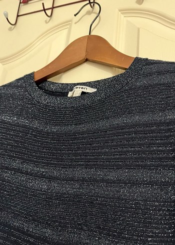 Lacivert Triko Midi Elbise - Görsel 3