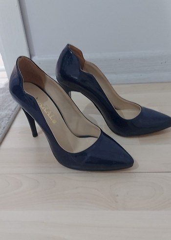 Lacivert Parlak Stiletto