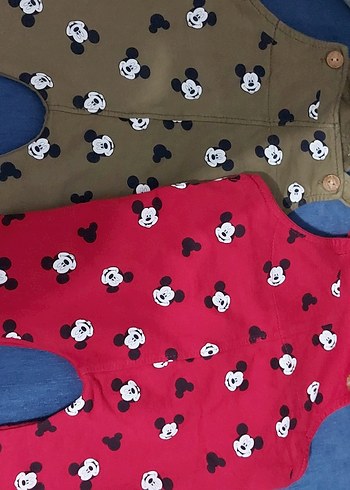 Diğer Erkek Çocuk Renkli Mickey Baskılı Tulum