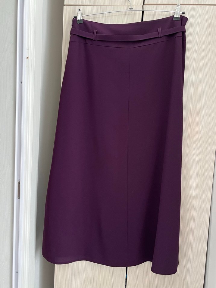 Mor Kemerli Uzun Kadın Etek - Görsel 2