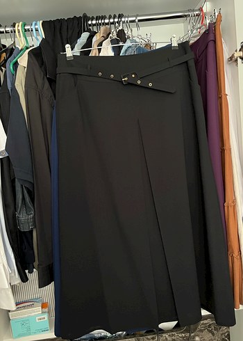 Siyah Uzun Kemerli Etek - Görsel 2