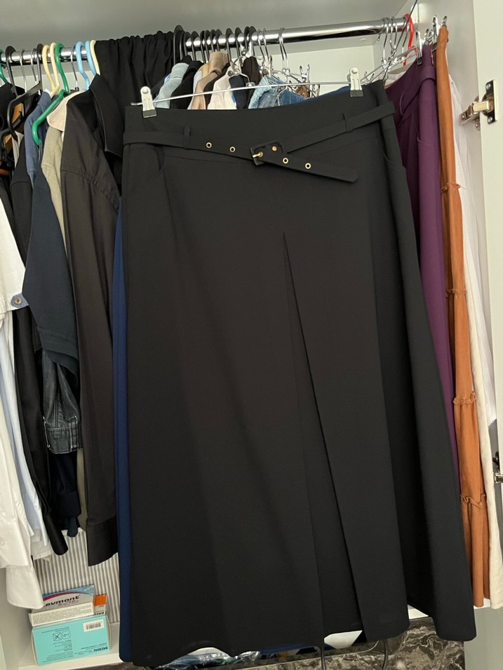 Siyah Uzun Kemerli Etek - Görsel 2