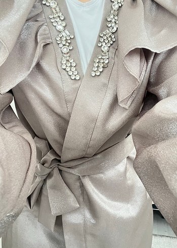 Uzun Kadın Ceket takım - Görsel 5