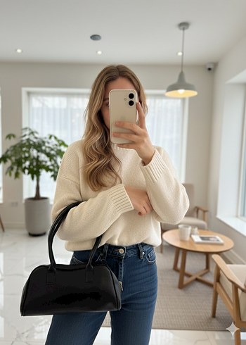 Klasik Deri Kadın Çanta - Görsel 2