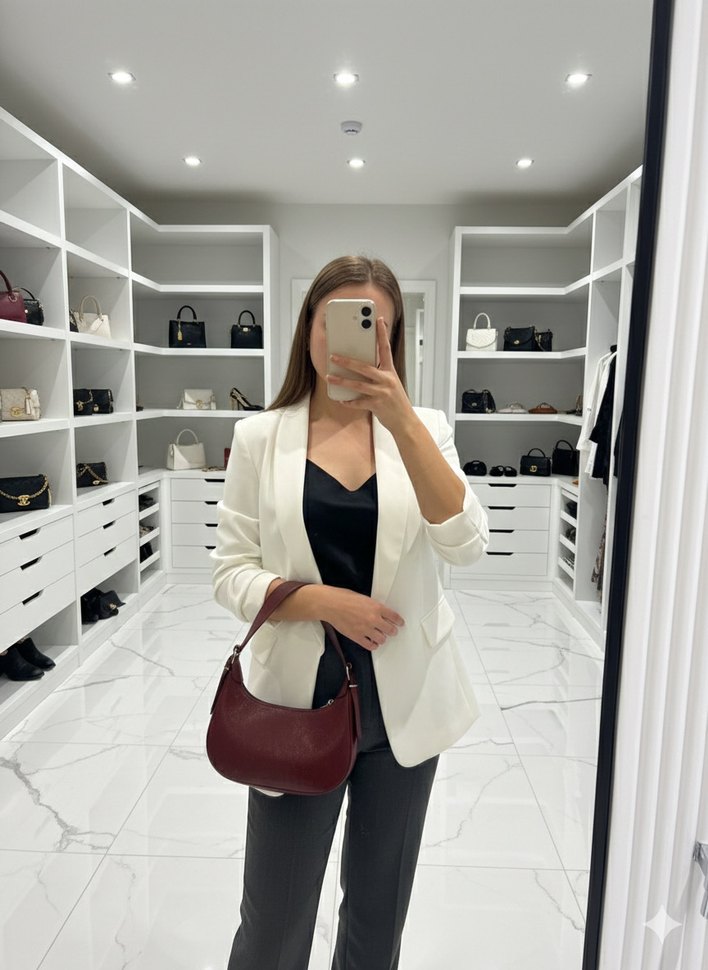 Deri Tokalı Kadın Çanta - Görsel 4