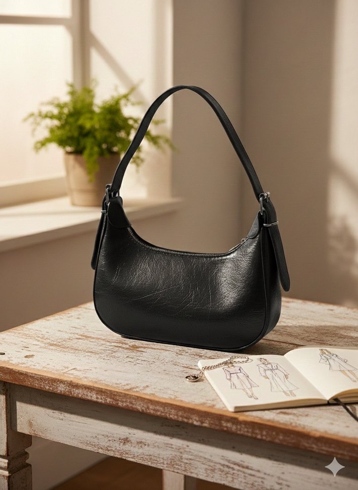 Deri Tokalı Kadın Çanta - Görsel 2