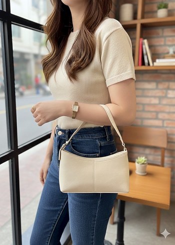 Klasik Şıklık Deri Kadın Çanta - Görsel 4