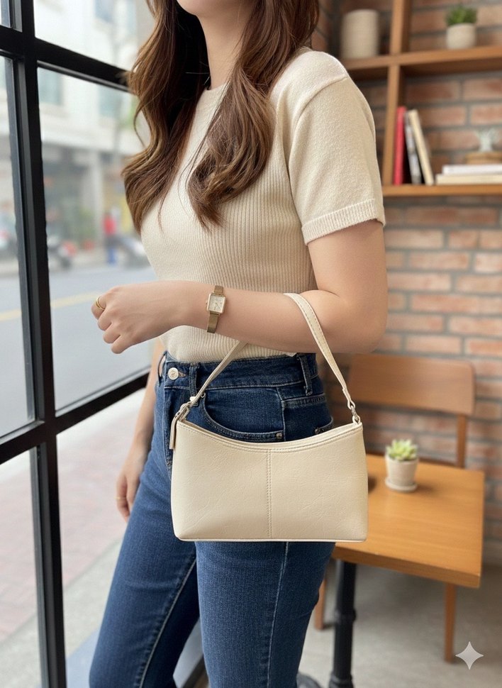 Klasik Şıklık Deri Kadın Çanta - Görsel 4