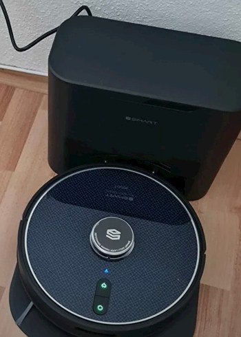 Siyah Akıllı Robot Süpürge şımart Katya T