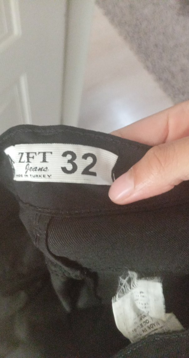 siyah kadın Kot Pantolon - Görsel 3