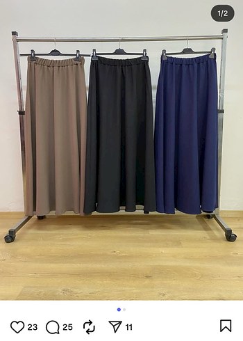 lacivert İkizler etek - Görsel 2