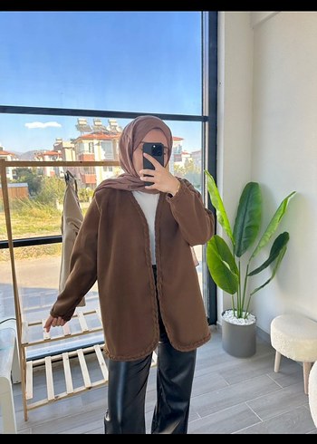 Kahverengi Midi Kadın Kaban - Görsel 2