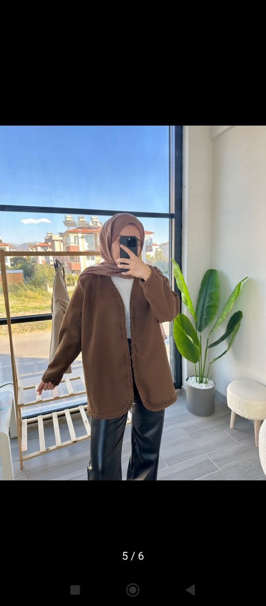 Kahverengi Midi Kadın Kaban - Görsel 2