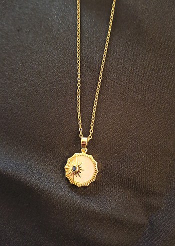 Gold Zincir Detaylı Midi Kolye