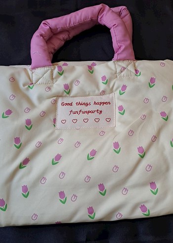 Pembe Desenli Bebek Çantası