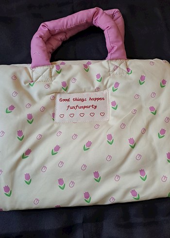 Diğer Pembe Desenli Bebek Çantası