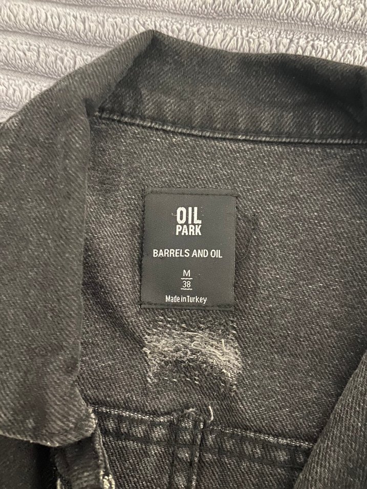 Siyah Düğmeli Kadın Kot Ceket - Görsel 3