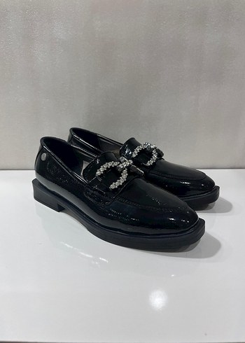 Diğer Tokalı Siyah Loafer