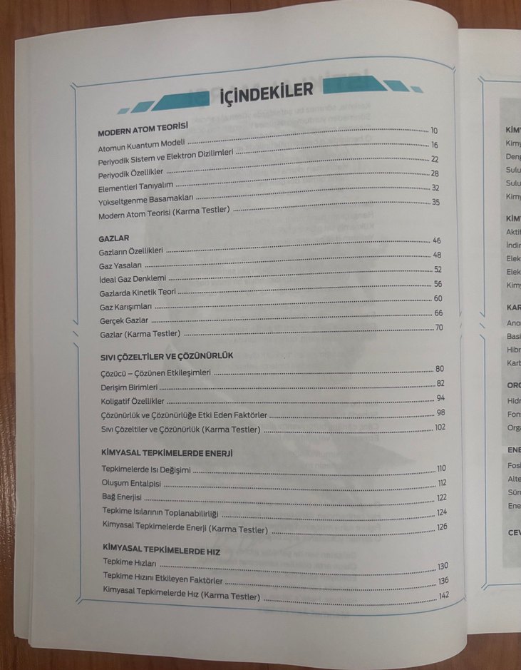 AYT Kimya Soru Bankası Kültür Kurs Merkezi - Görsel 2