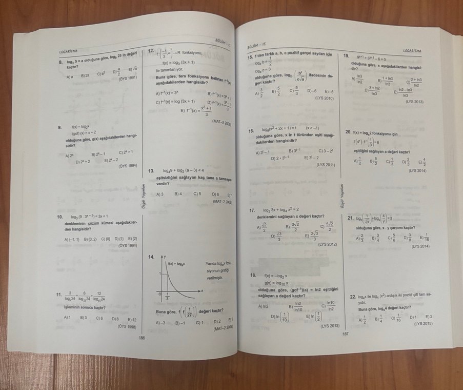 AYT Sayısal Çıkmış Sorular Kitabı - Görsel 3