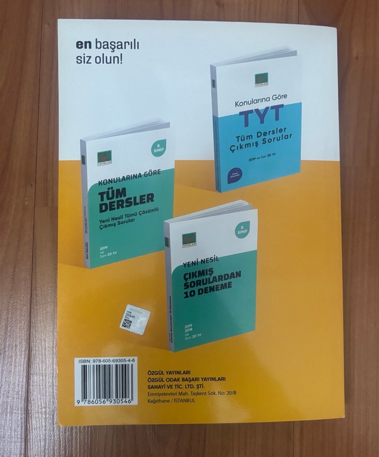 AYT Sayısal Çıkmış Sorular Kitabı - Görsel 4