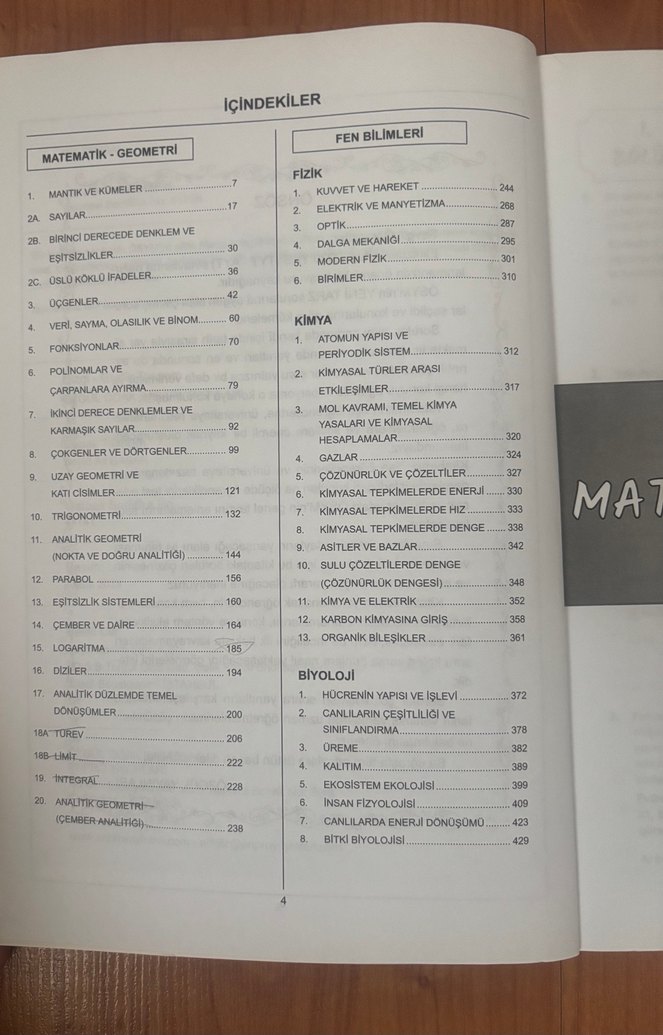 AYT Sayısal Çıkmış Sorular Kitabı - Görsel 2