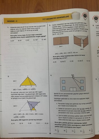 Deneme Deposu 15 TYT-15 AYT Geometri Denemeleri - Görsel 2