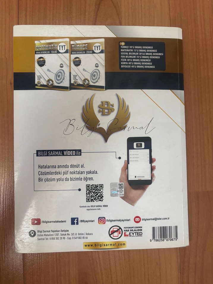 TYT Fen Bilimleri Branş Denemeleri Kitabı - Görsel 4